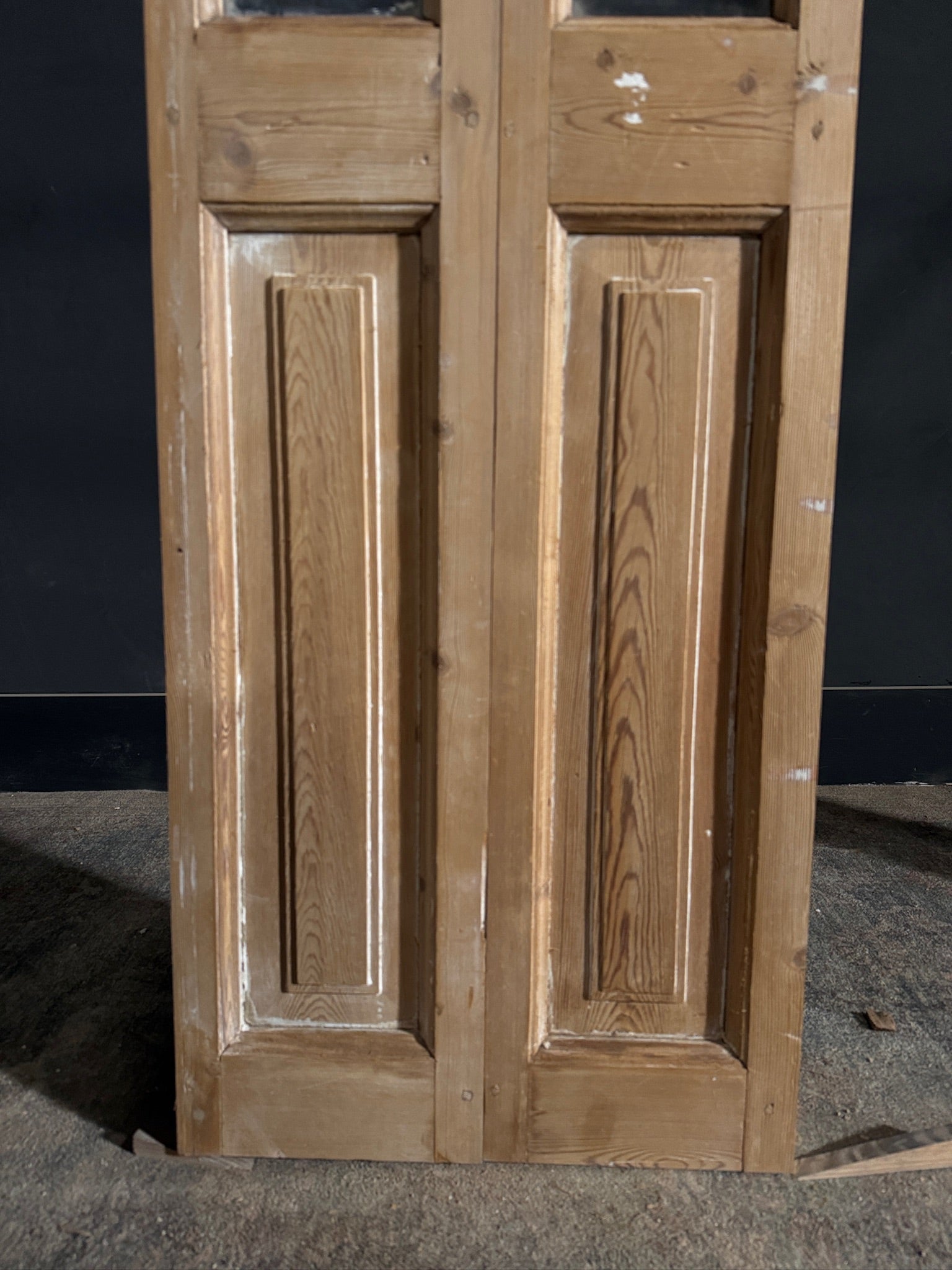Antique Glass 1 Lite French Doors - 20x90 - N415