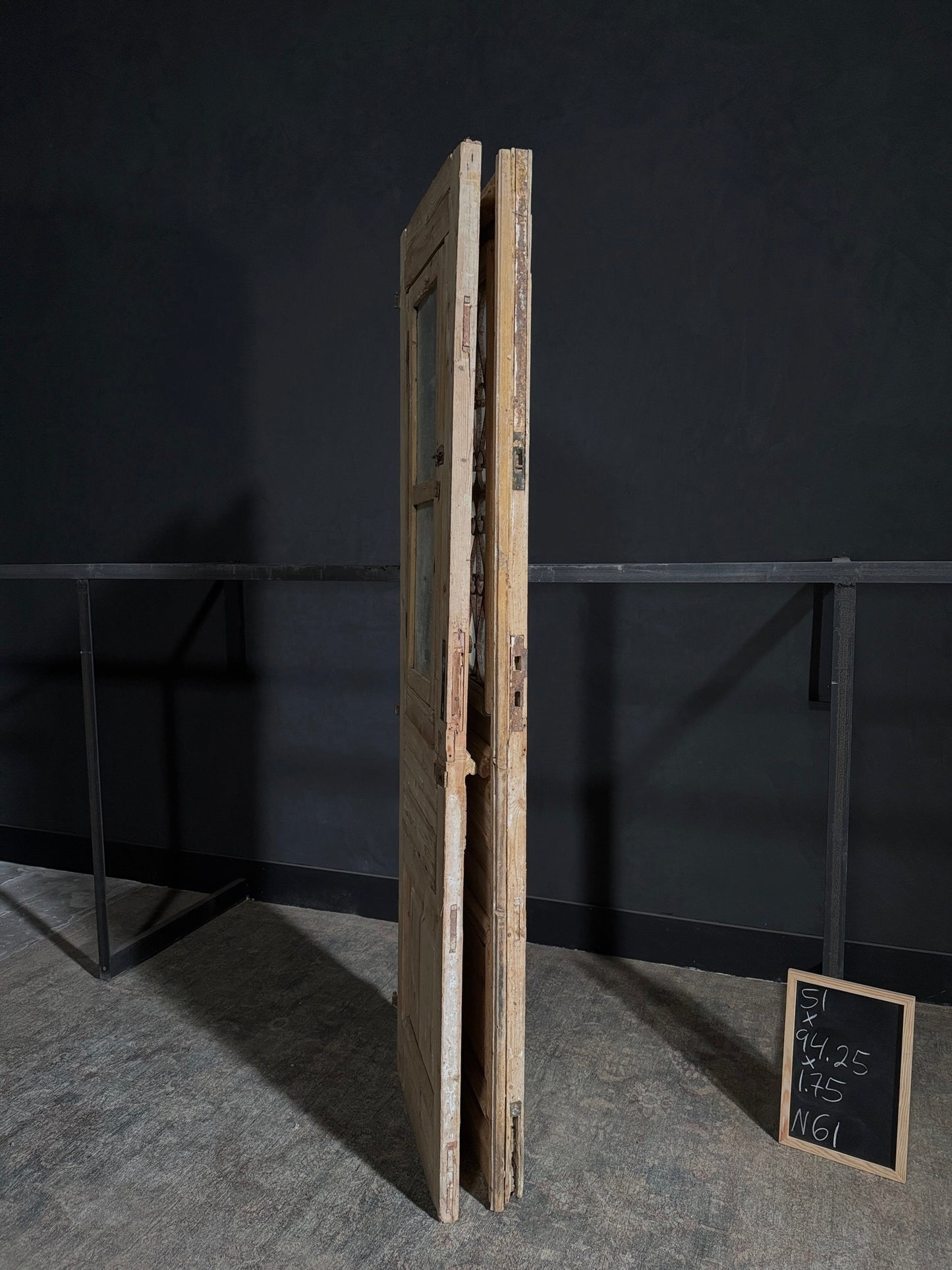 Antique Iron French Doors - 51x94.25 - N61