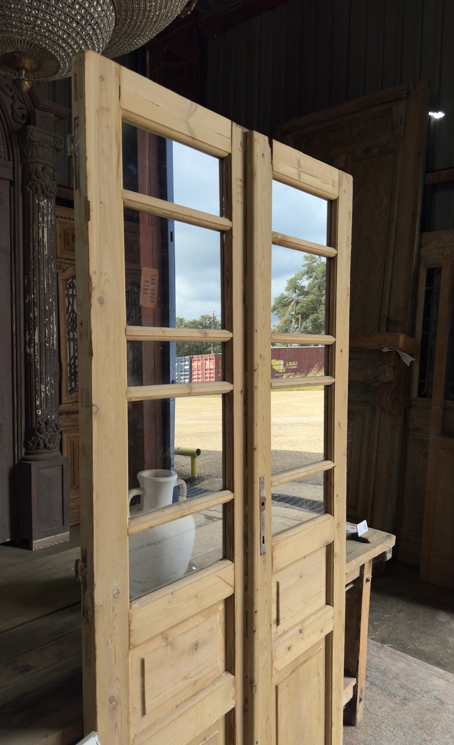 10 Lite European Antique Glass French Doors - 40x83.5 K461