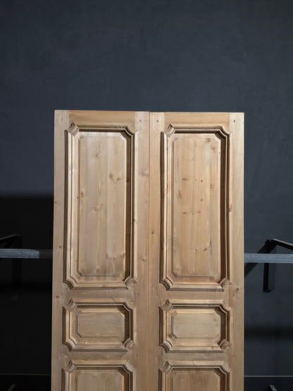 (The Edmund) Handcrafted Solid Wood French Doors - 48x96 - N232