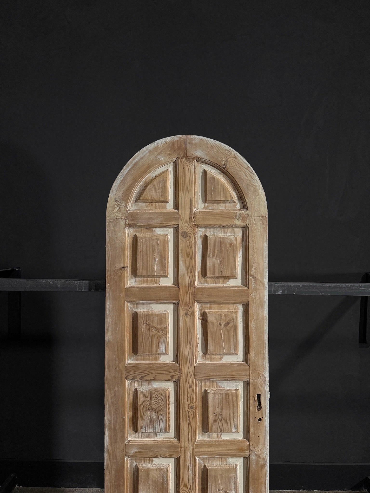 Antique 12 Panel Arched Single Door - 28x85.5 - N48