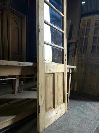 5 Lite Antique Glass Single Door - 28x88 - L54