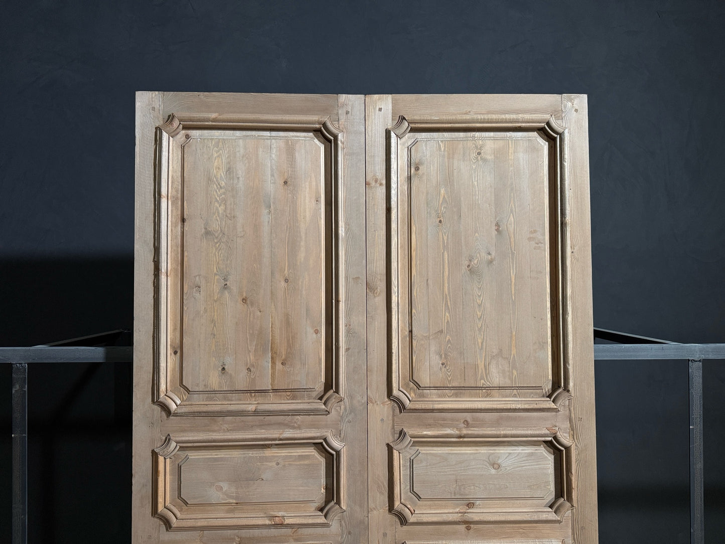 (The Edmund) Handcrafted Solid Wood French Doors - 64x96 - N154
