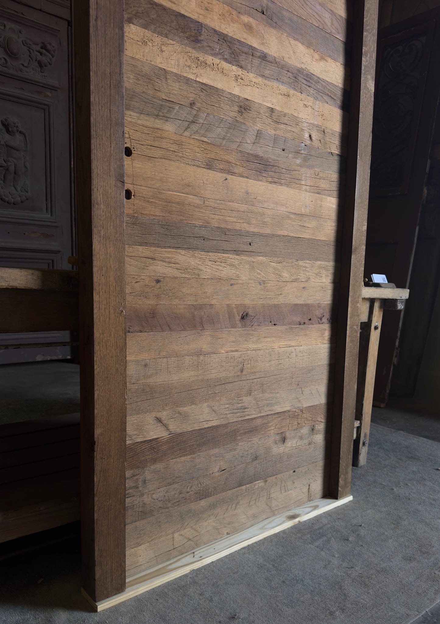 French Oak Plank Single Door - 34.5x93.5 - L449