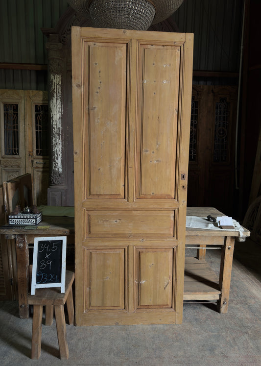 5 Panel Single Solid Antique Door - 34.5x89 J324