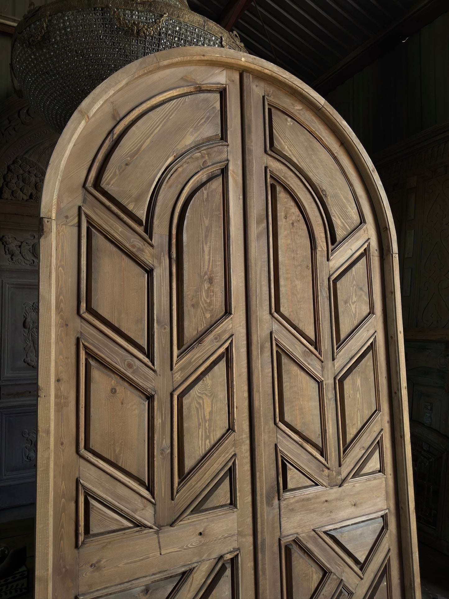 Handcrafted Grand Arched French Door Unit - 60x108 K30