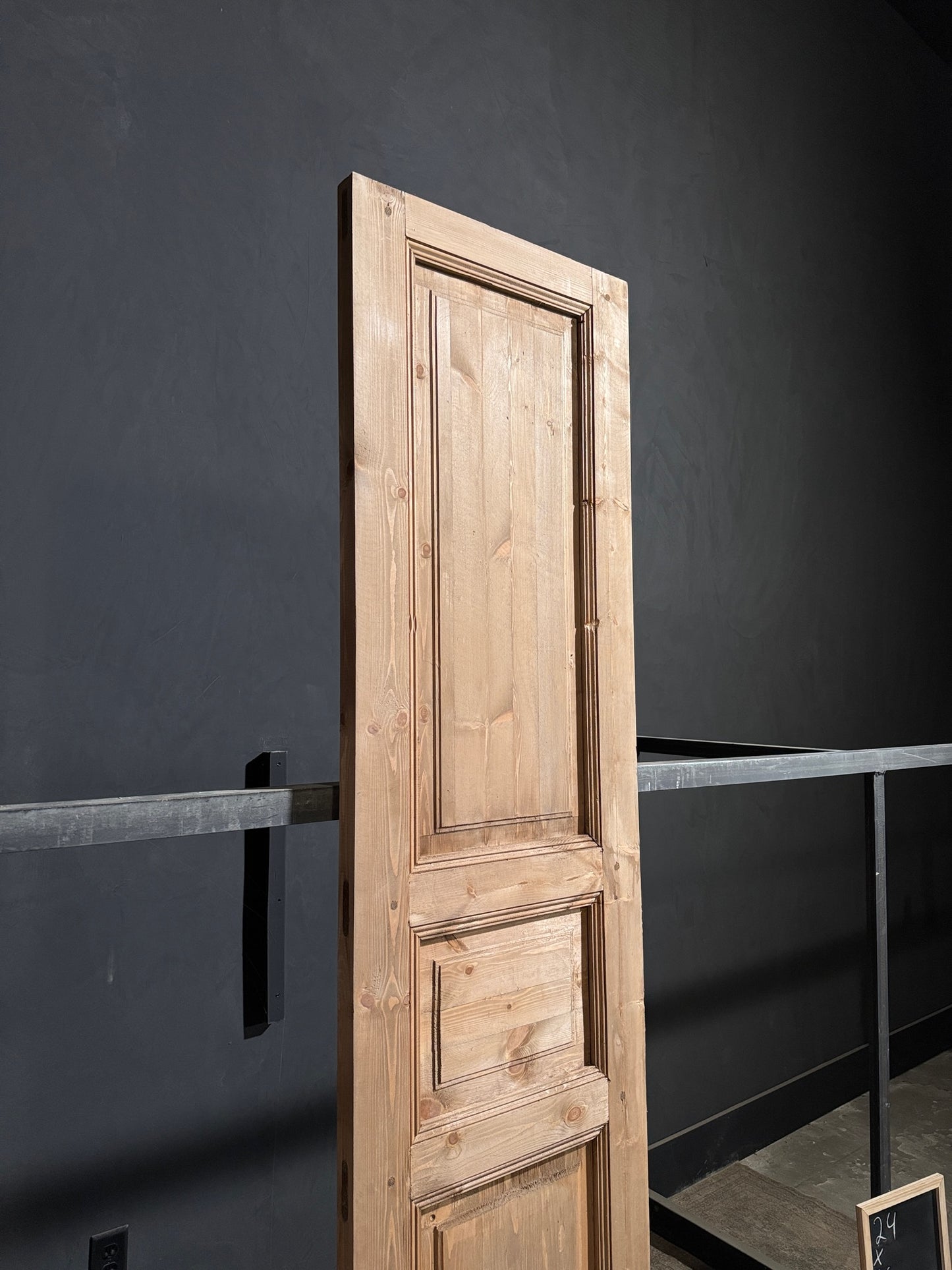 Handcrafted 3 Panel Solid Single Door - 24x96 - N215