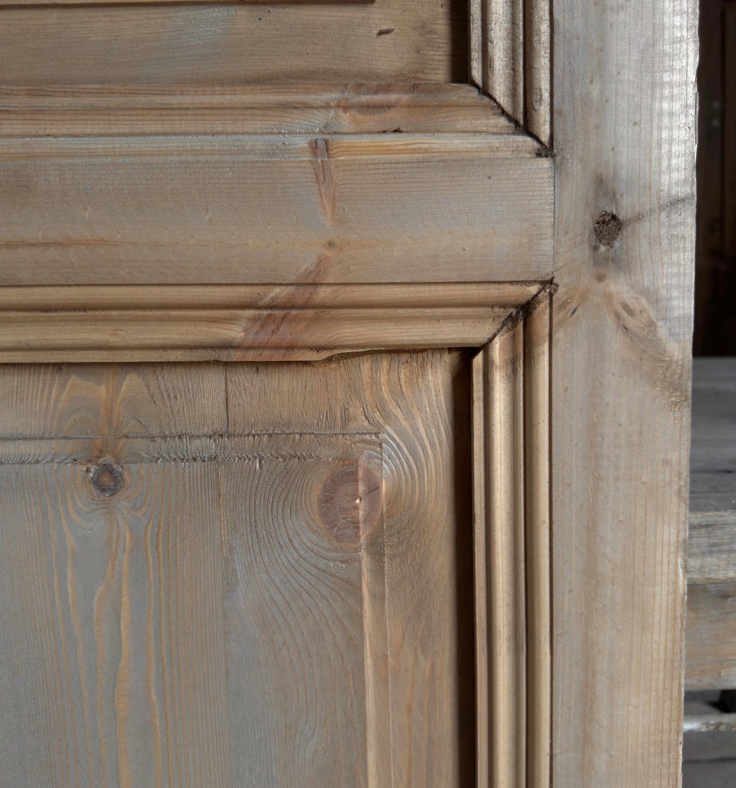 Handcrafted 3 Panel Solid Single Door - 32x96 K188