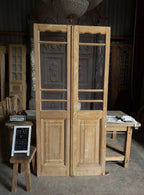 European Antique Glass French Doors - 39.75x83.75 J318