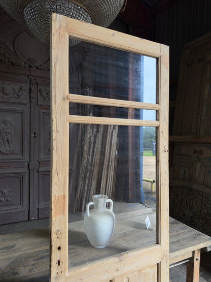 19th Century Antique Glass Door - 32x89.25 K117