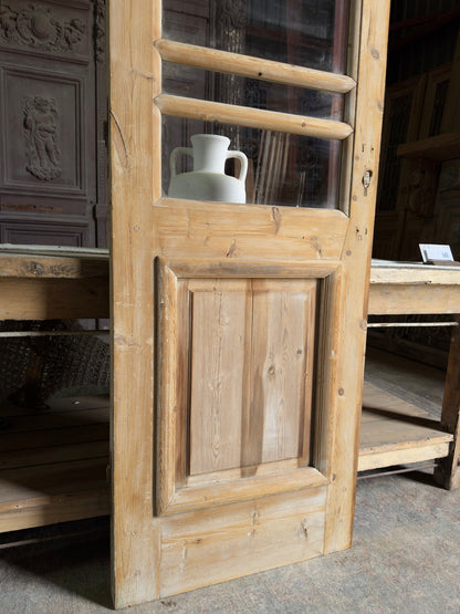 Raised Molding Antique Glass Single Door - 26.25x79.25 J487