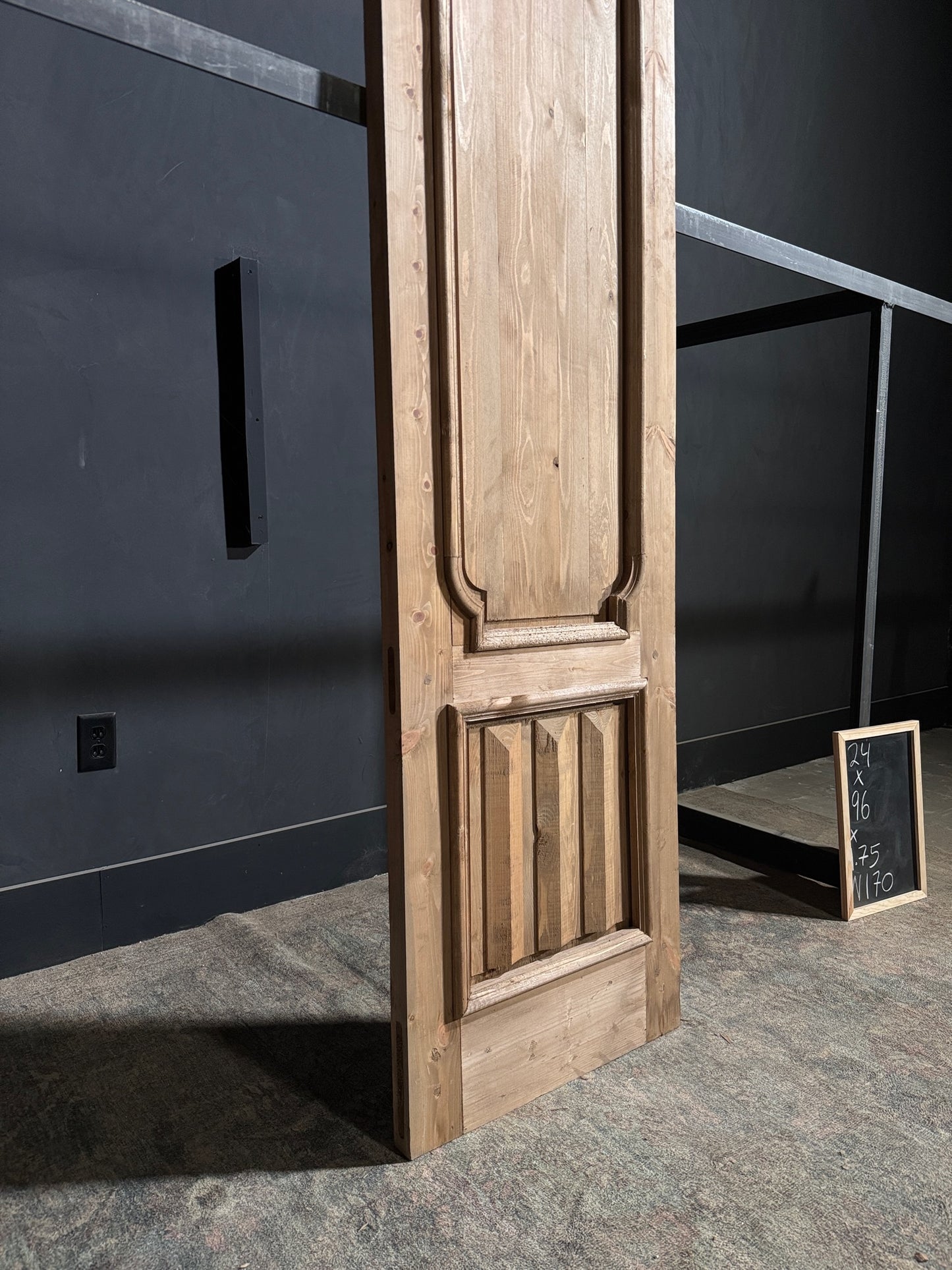 (The Allegra) Handcrafted Solid Wood Single Door - 24x96 - N170