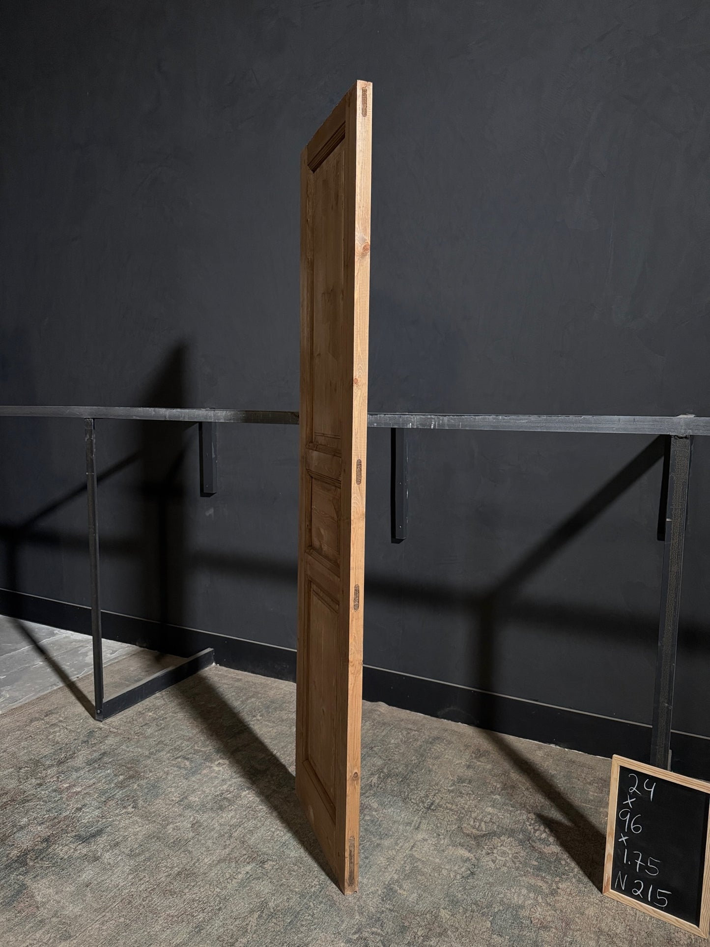 Handcrafted 3 Panel Solid Single Door - 24x96 - N215