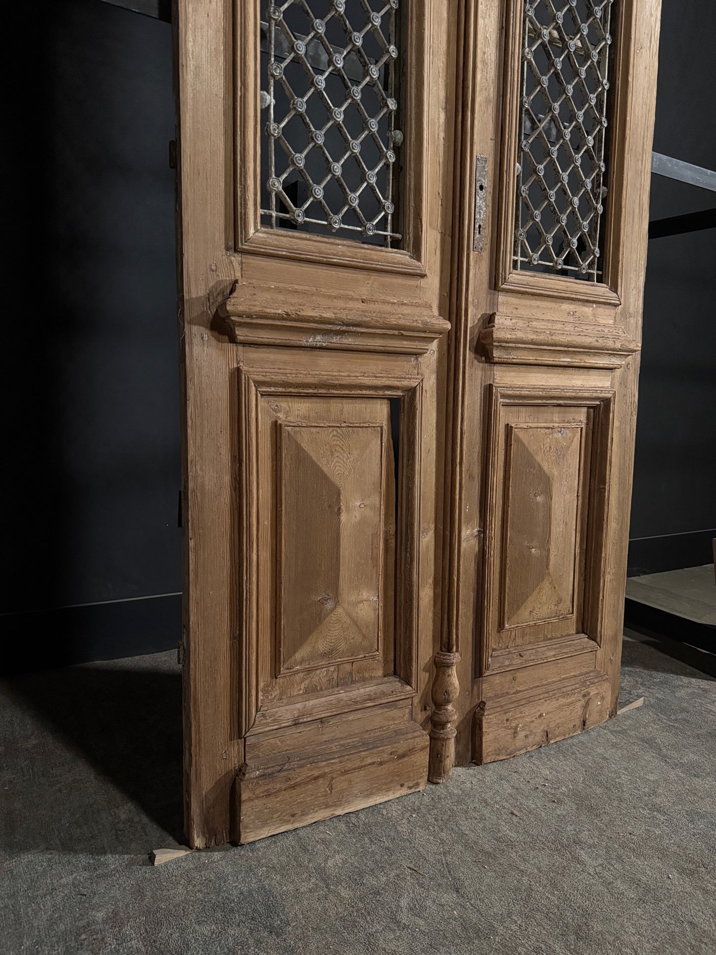 Antique Iron French Doors - 46.75x98.25 - N382