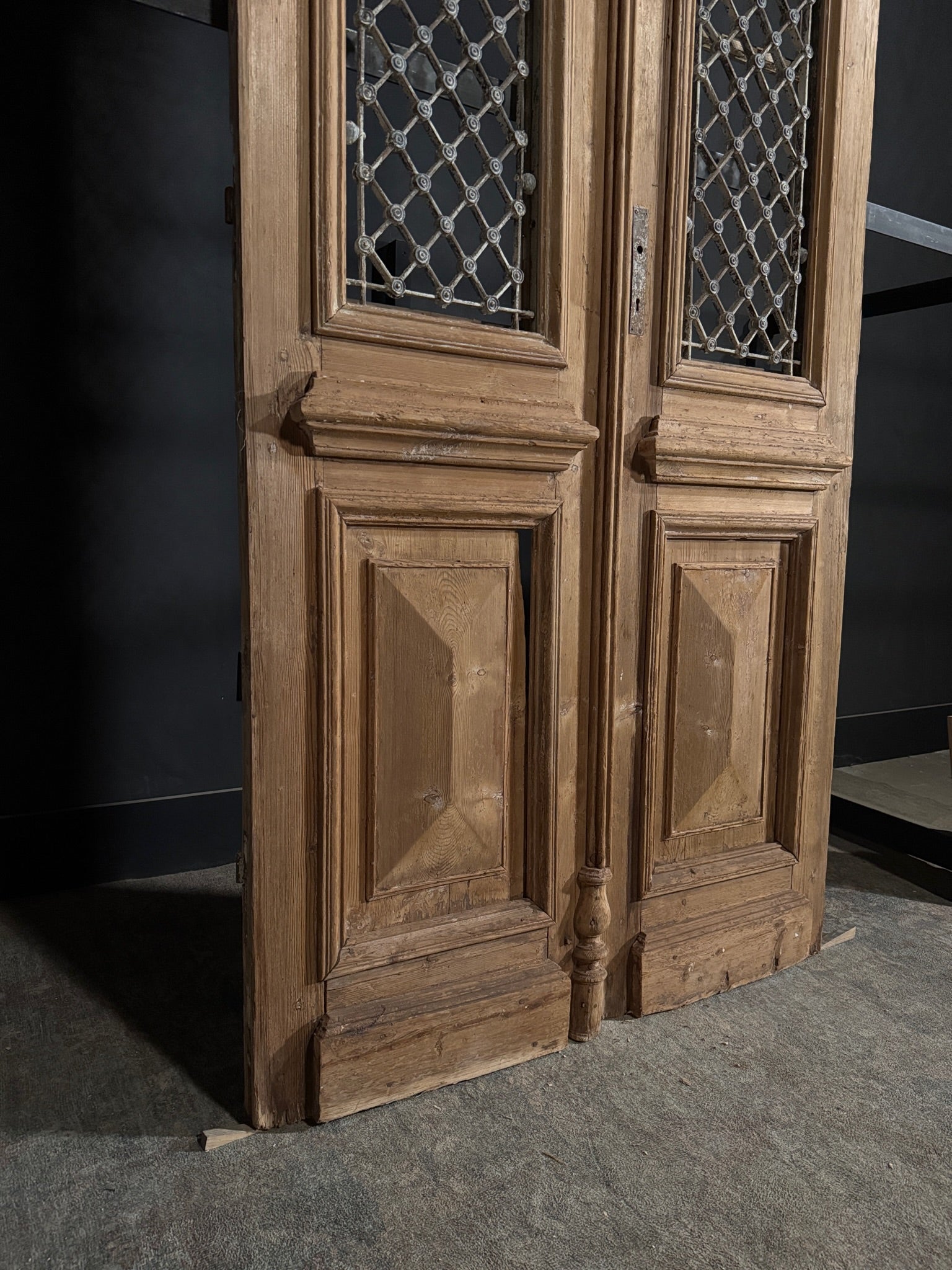 Antique Iron French Doors - 46.75x98.25 - N382