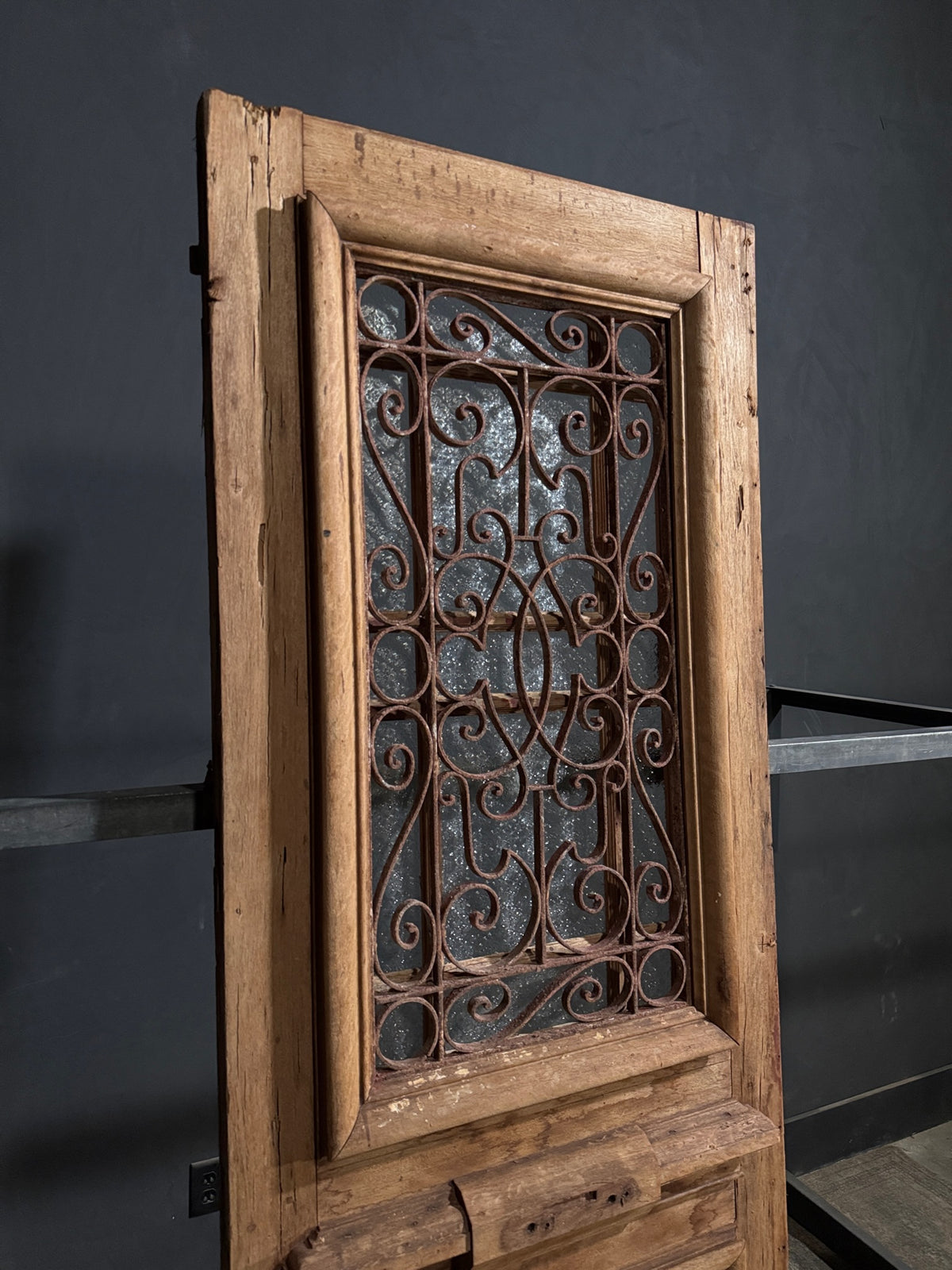 Antique Iron Single Door - 34.25x94 - N692