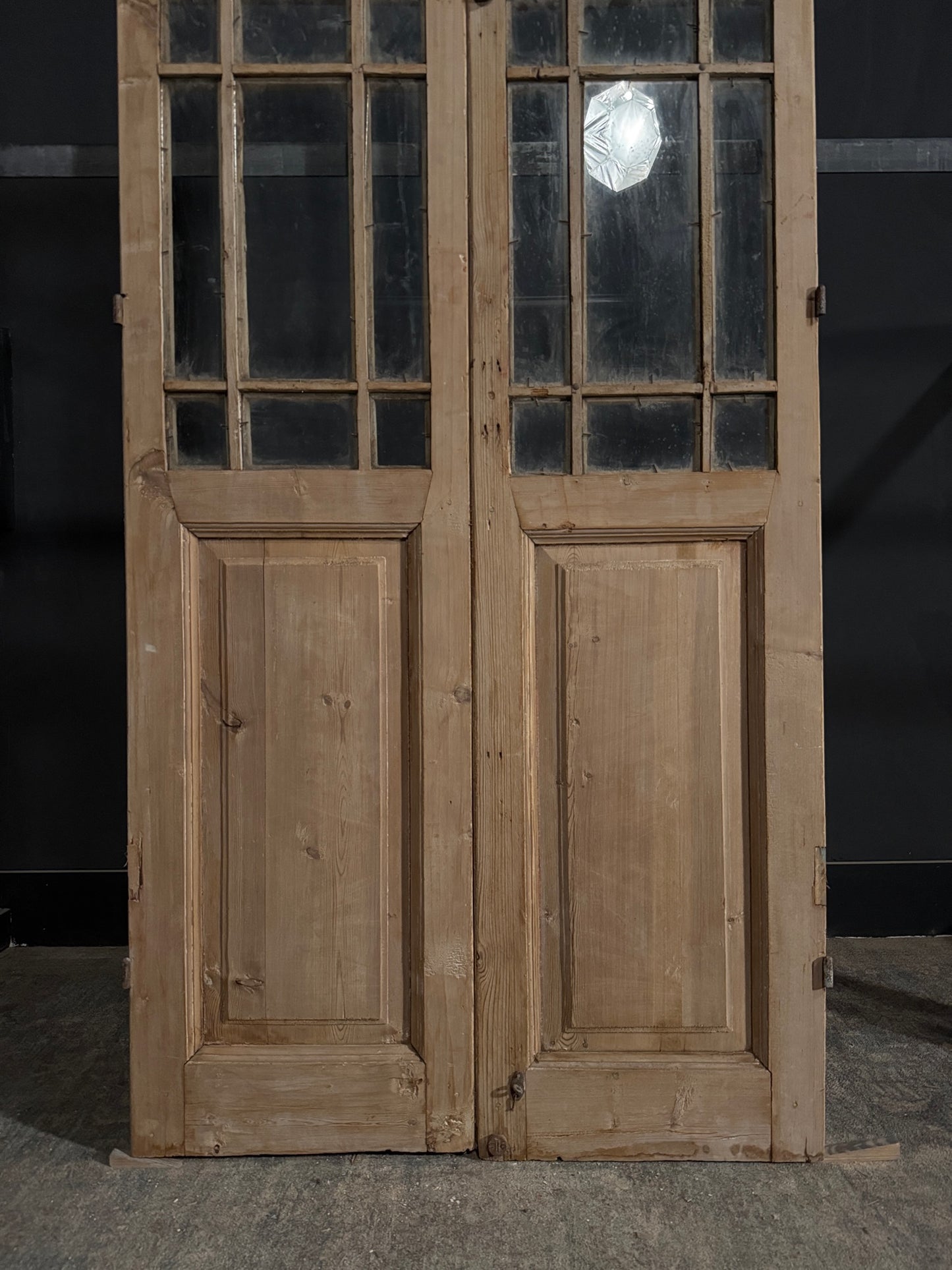 Antique Glass 15 Lite French Doors - 40.25x94.5 - N394