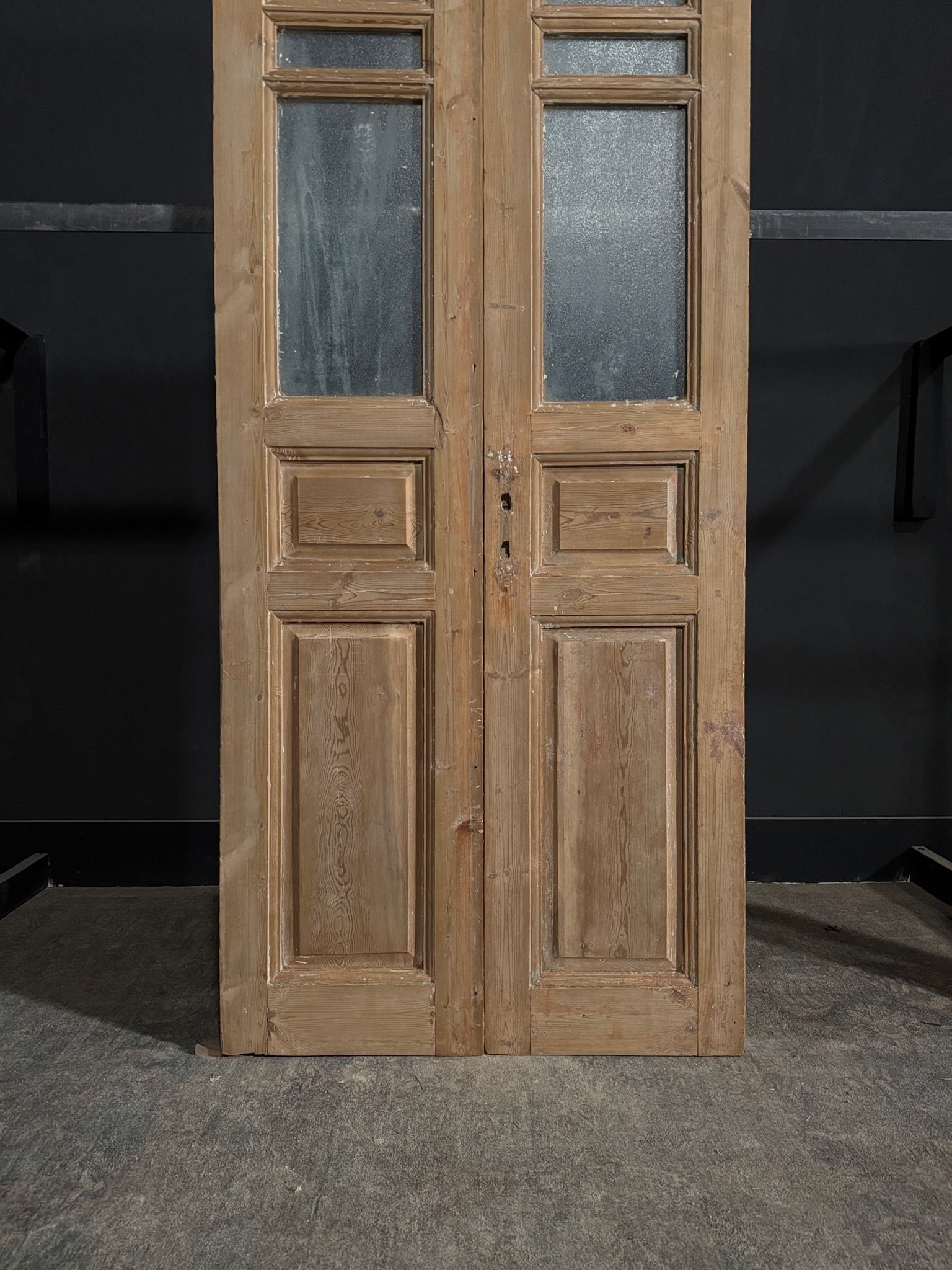 Antique Solid Double Doors - 37x82.25 - N275