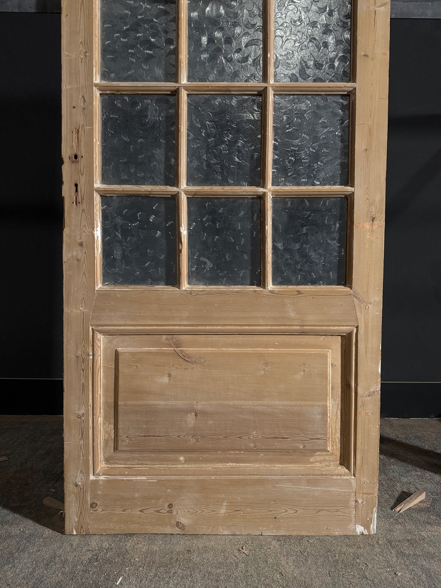 Antique Obscured Glass 1 Lite Single Door - 35x86.25 - N433