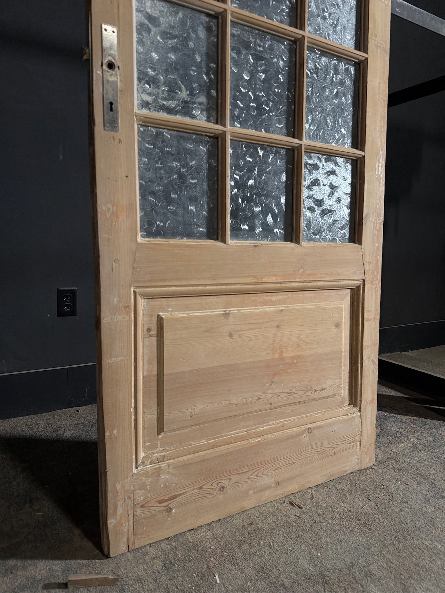 Antique Obscured Glass 15 Lite Single Door - 35.25x87 - N432