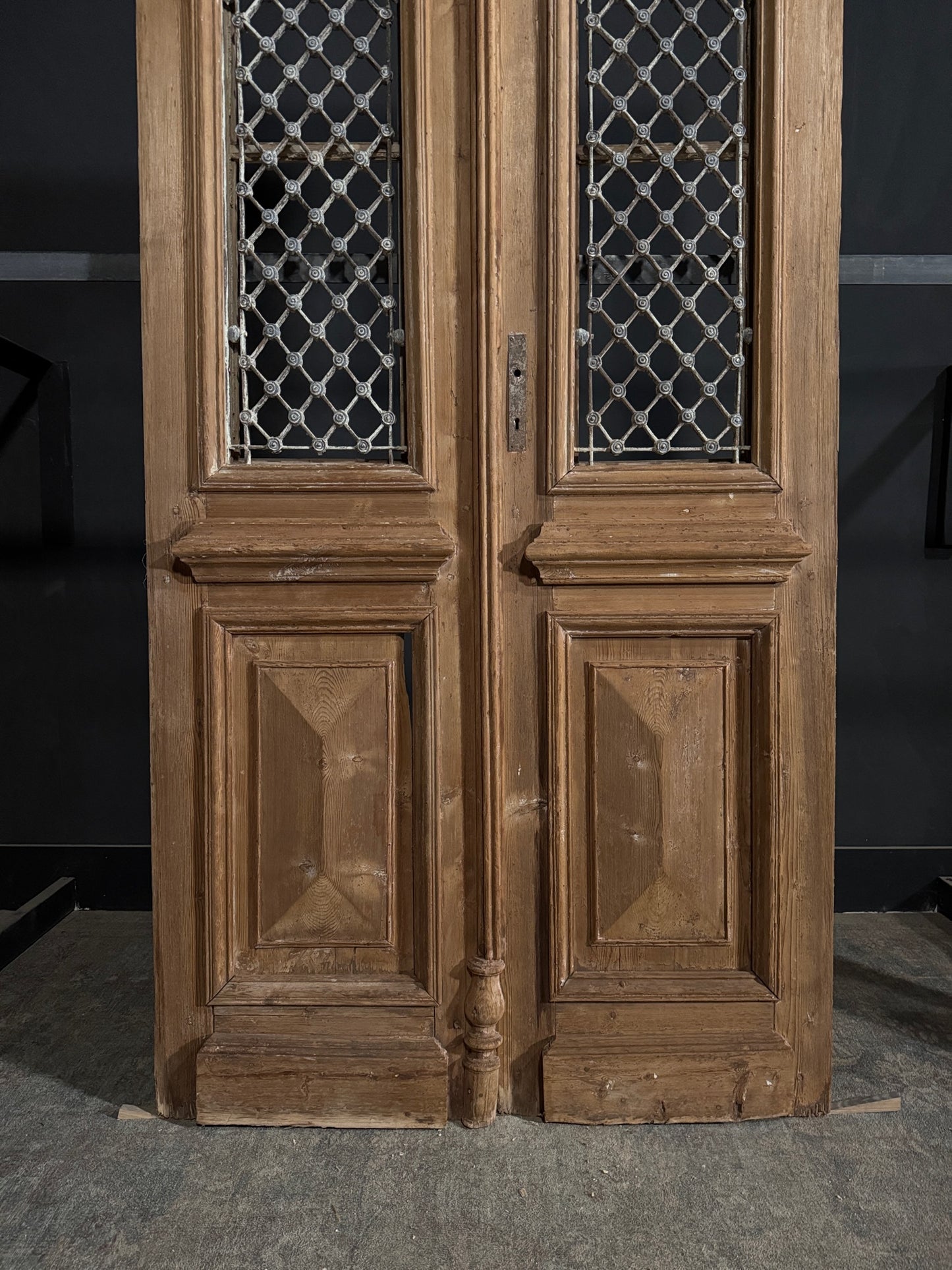 Antique Iron French Doors - 46.75x98.25 - N382