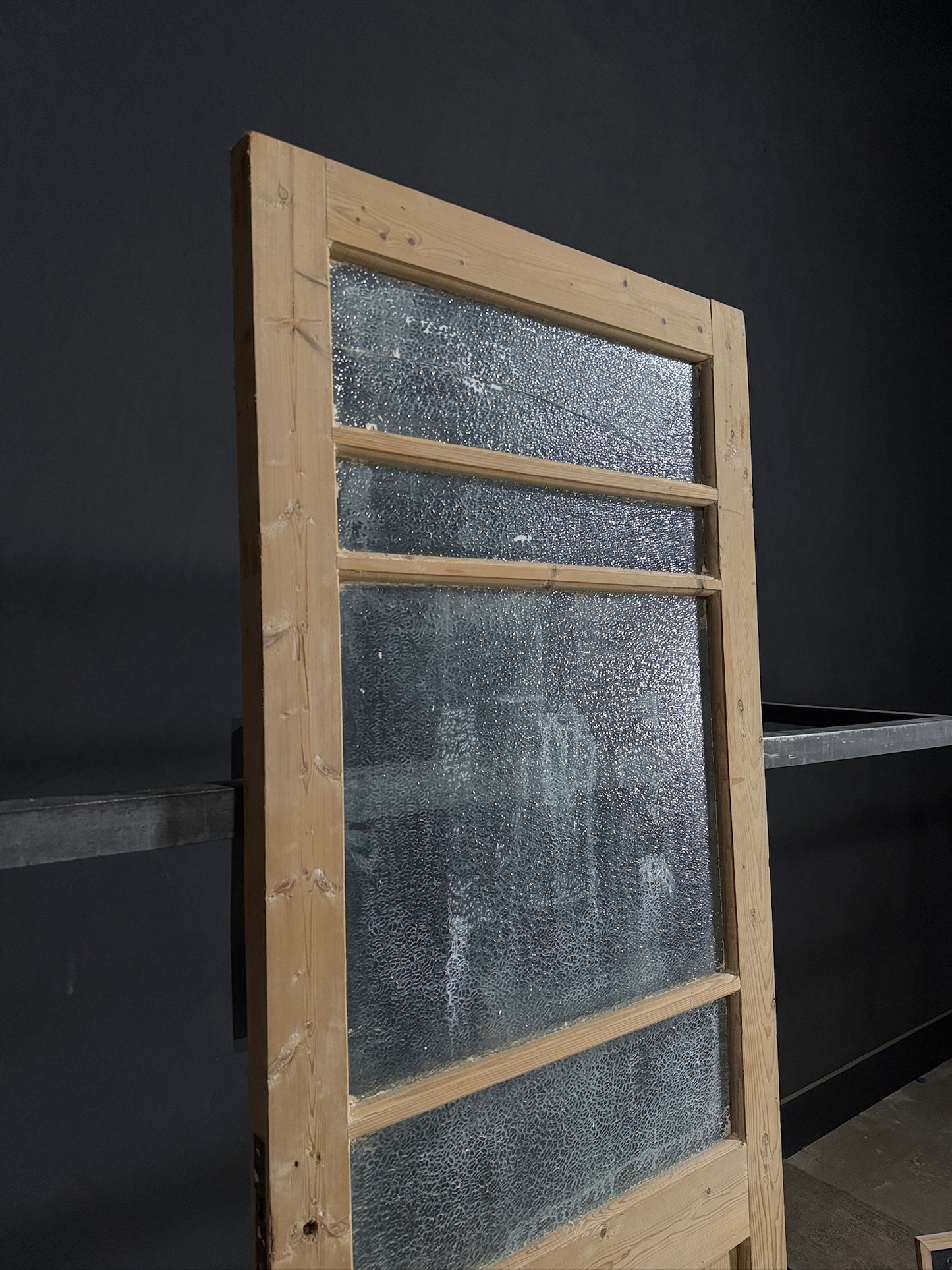 Antique Obscured Glass 4 Lite Single Door - 31.75x85.5 - N404