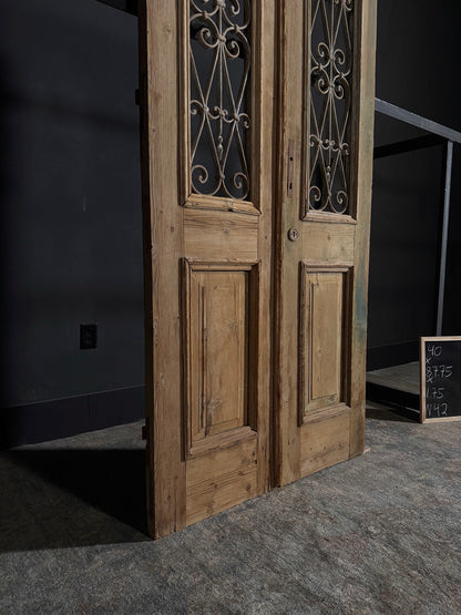 Antique Iron French Doors - 40x87.75 - N42