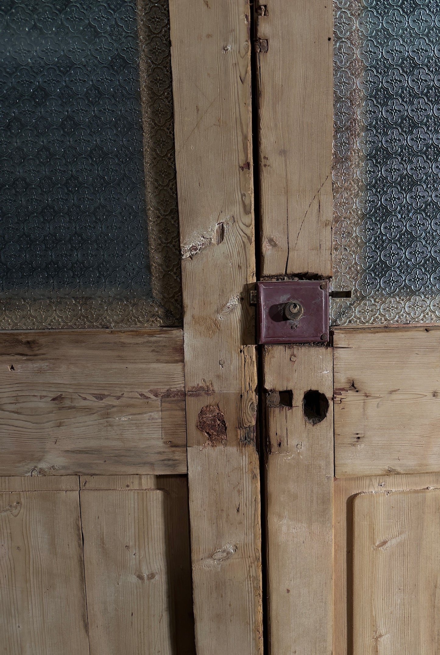 Antique Carved Iron French Doors - 56x98 - N583