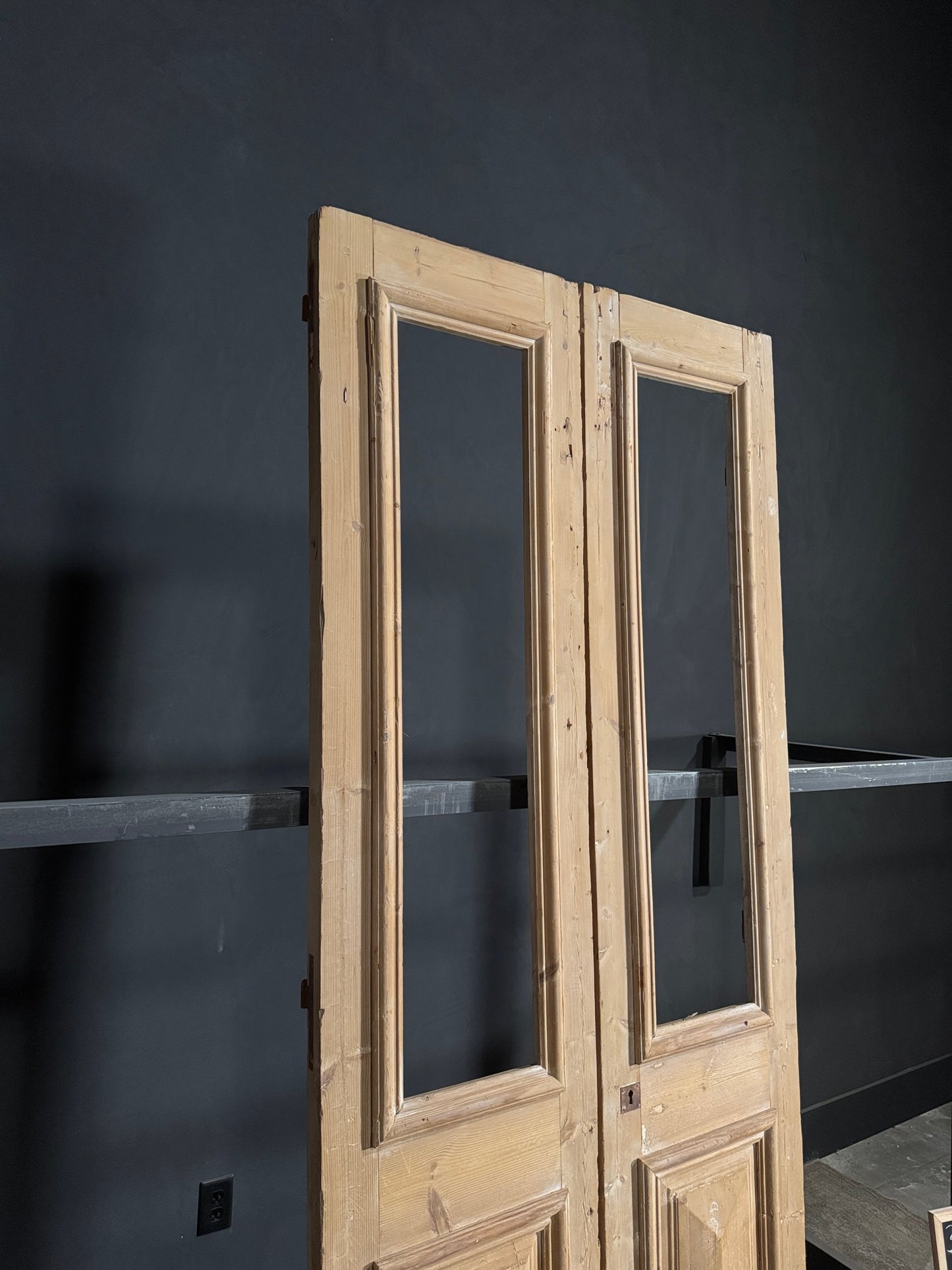 Antique Solid Double Doors - 39x94.5 - N95