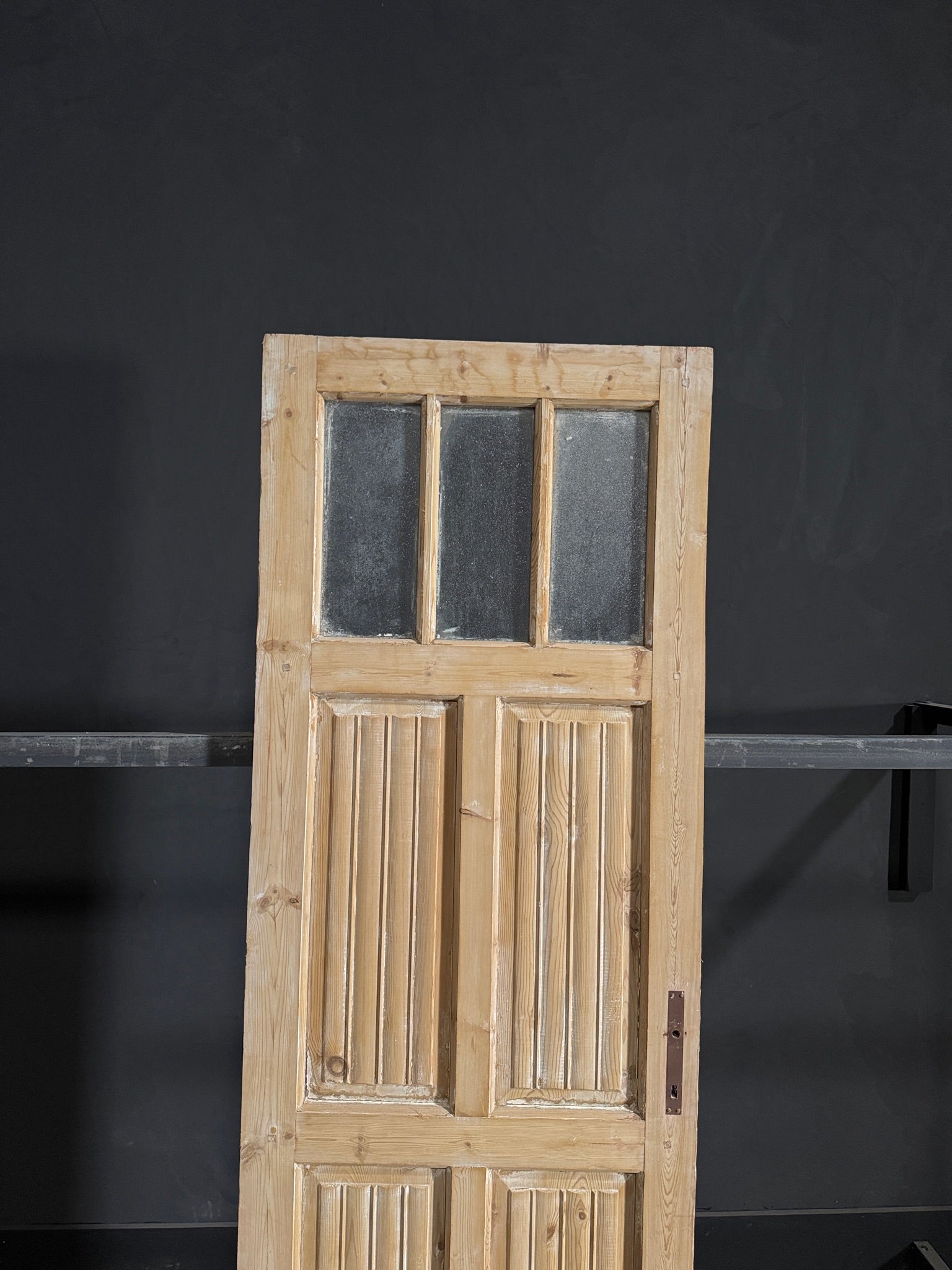 Antique Fluted 3 Lite Single Door - 28x84.5 - N76