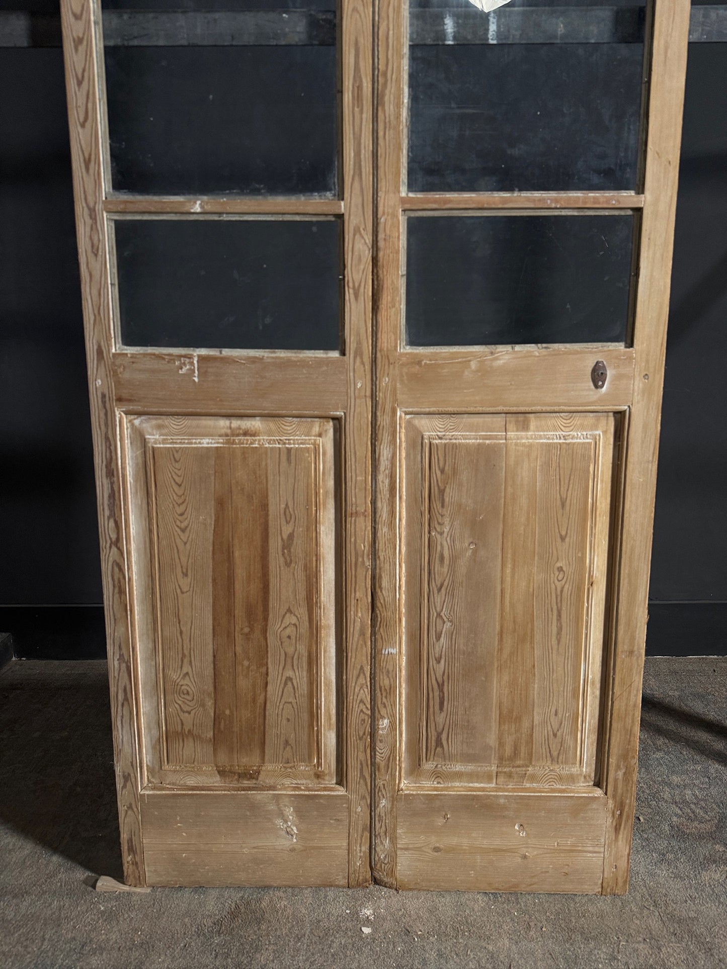 Antique Glass 2 Lite French Doors - 36.5x95.5 - N639