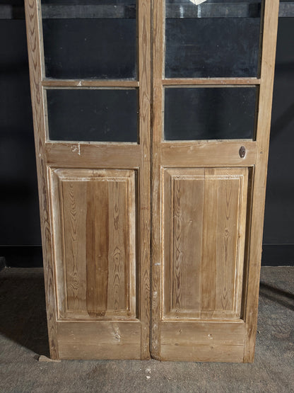 Antique Glass 2 Lite French Doors - 36.5x95.5 - N639
