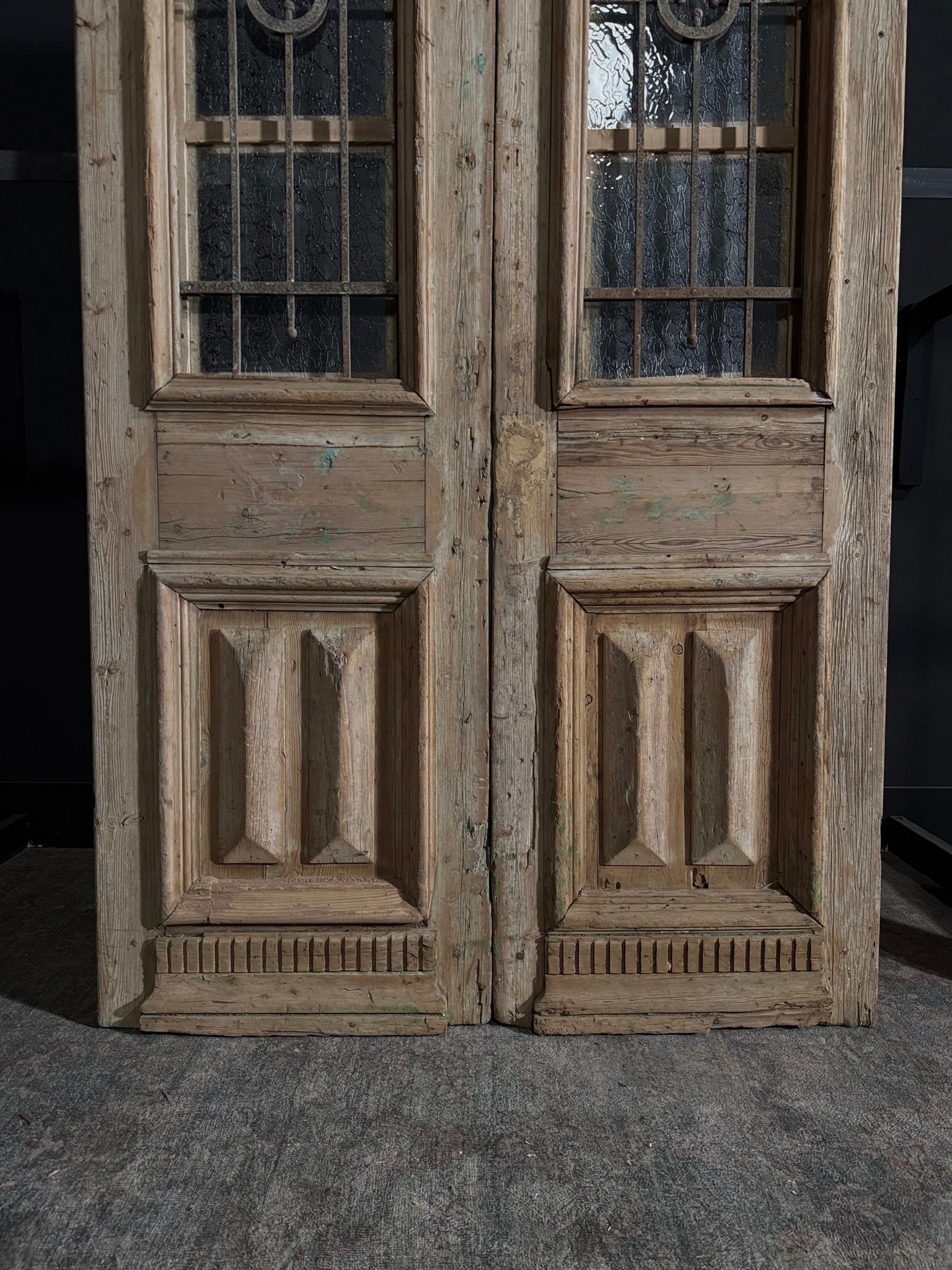 Antique Iron French Doors - 53x102.25 - N58