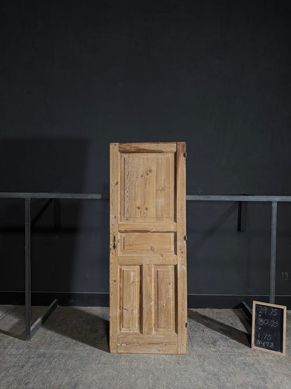 Antique 4 Panel Solid Single Door - 29.75x80.25 - N498