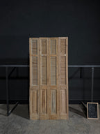 Antique Louvered 3 Panel Bi-Fold Doors - 43x91 - N304