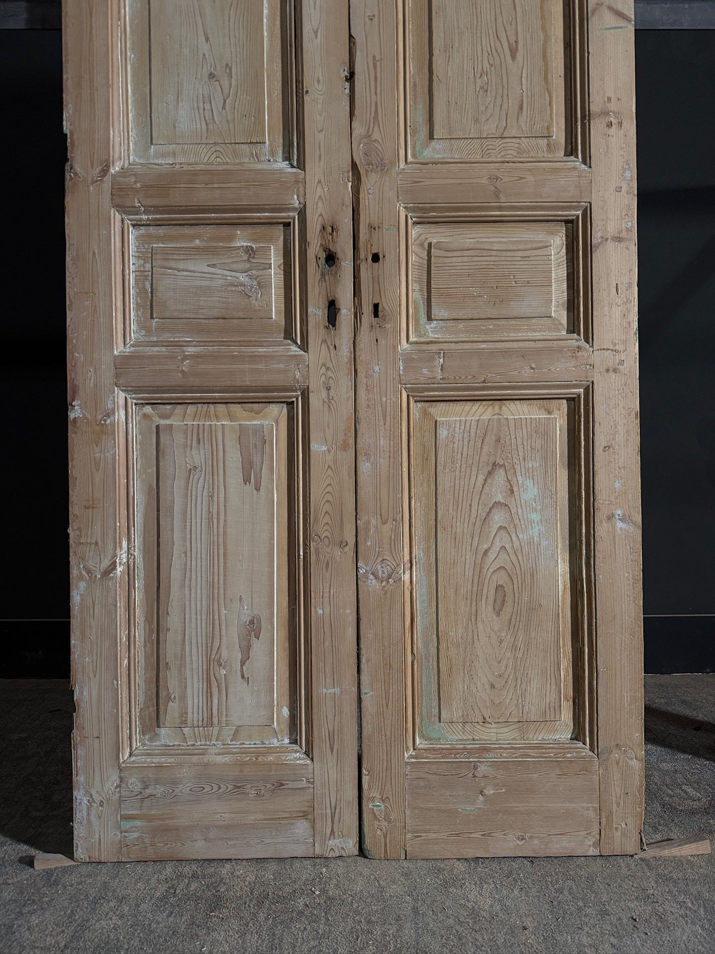 Antique Solid Double Doors - 39x93 - N463