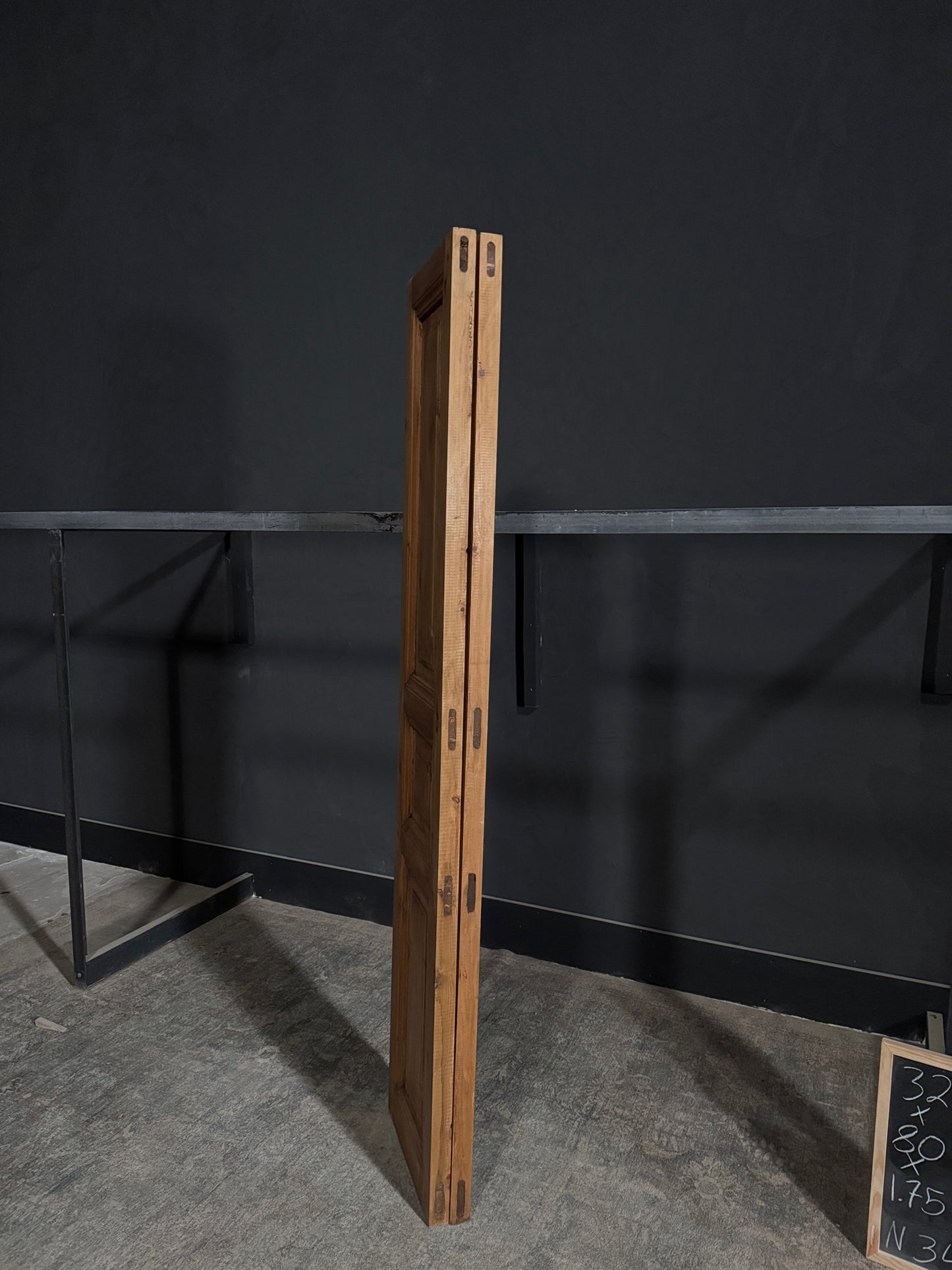 Handcrafted Solid Double Doors (Waxed) - 32x80 - N342