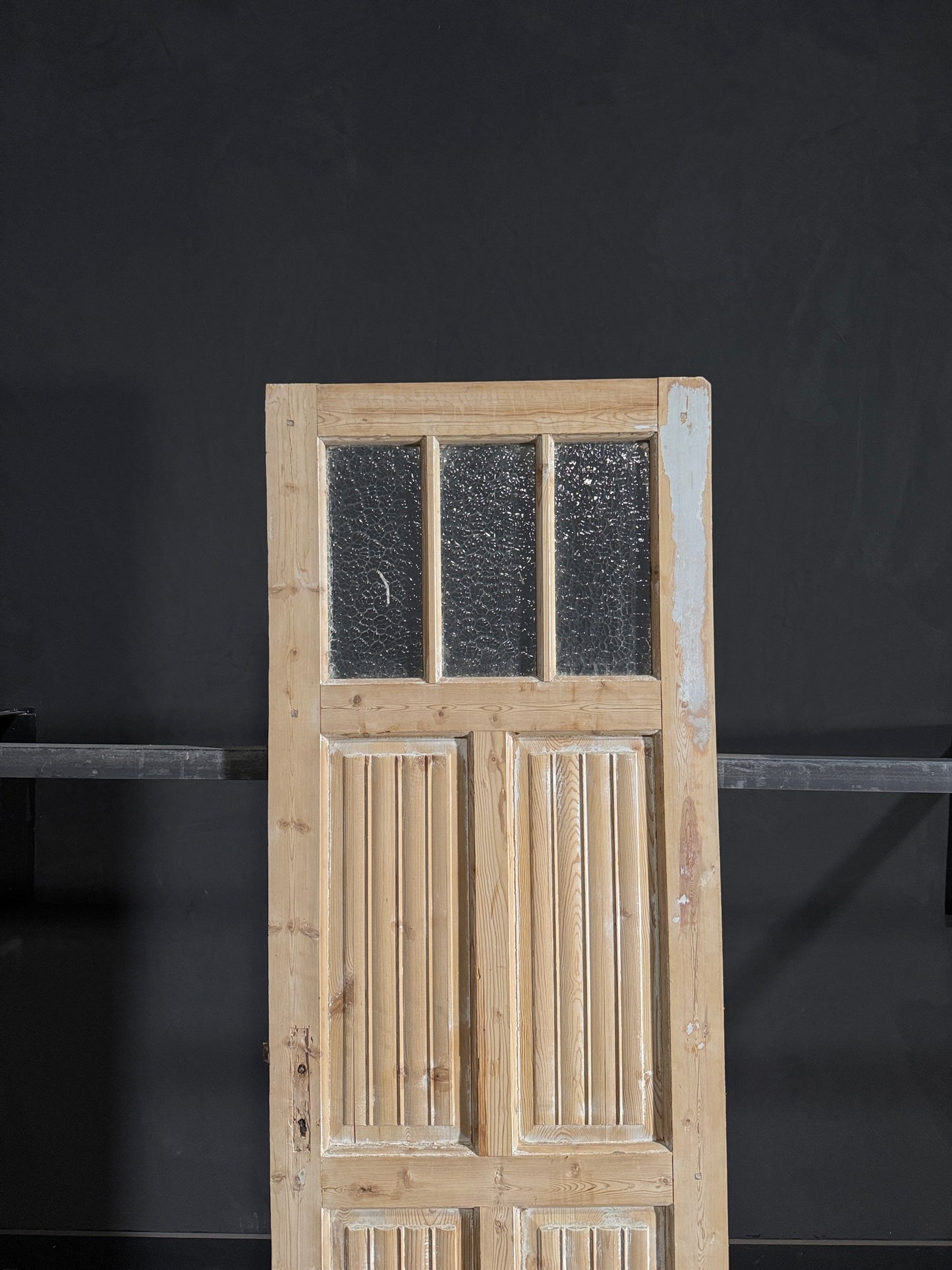 Antique Fluted 3 Lite Single Door - 28x83.25 - N114