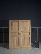 Antique 4 Panel Solid Double Doors - 60x80 - N499