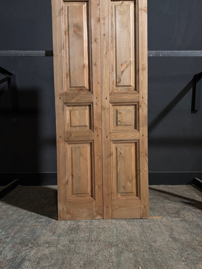 Handcrafted 3 Panel Solid French Doors - 32x80 - N194