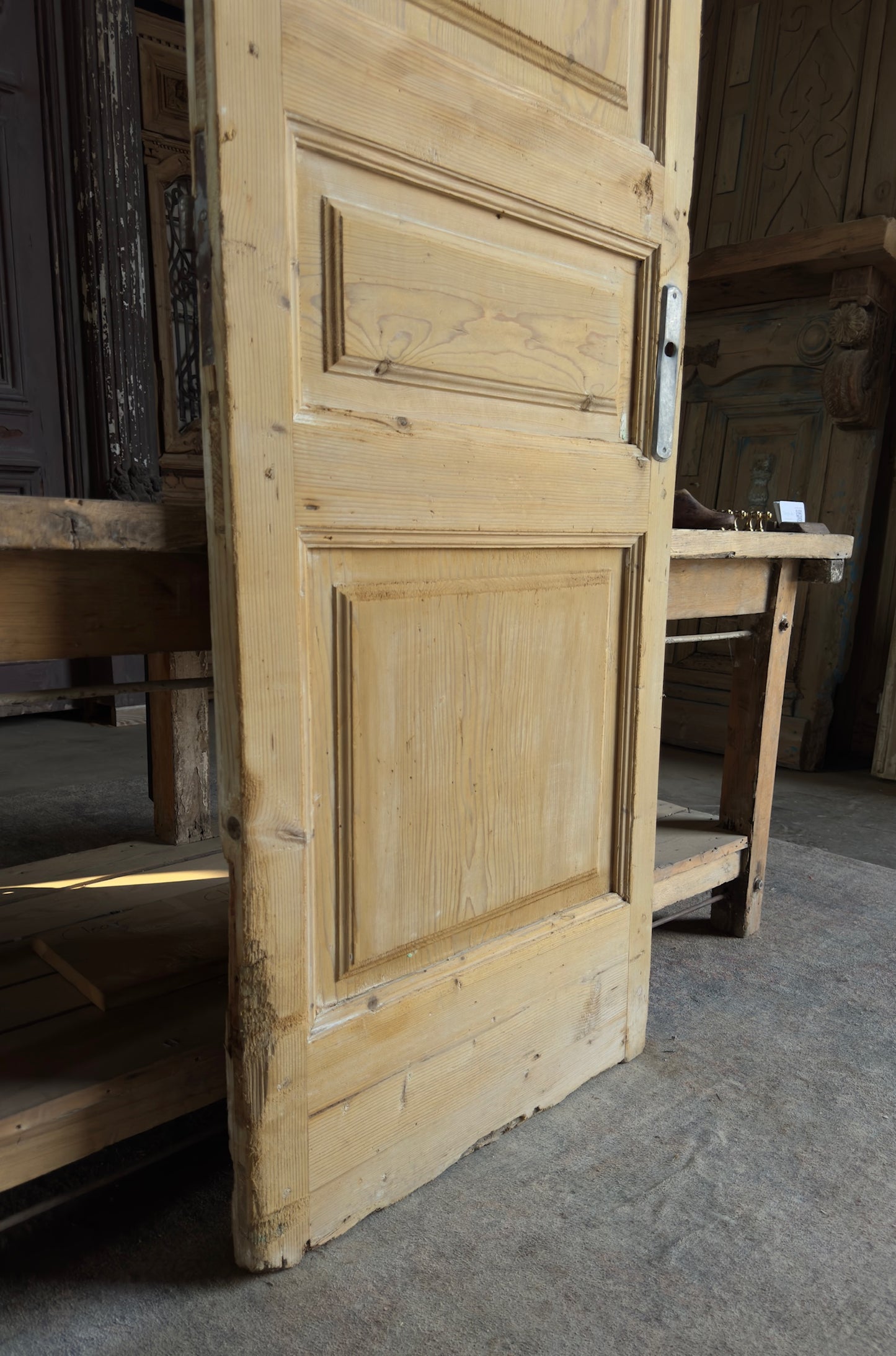 3 Panel Single Solid Antique Door - 27.75x87 - L178