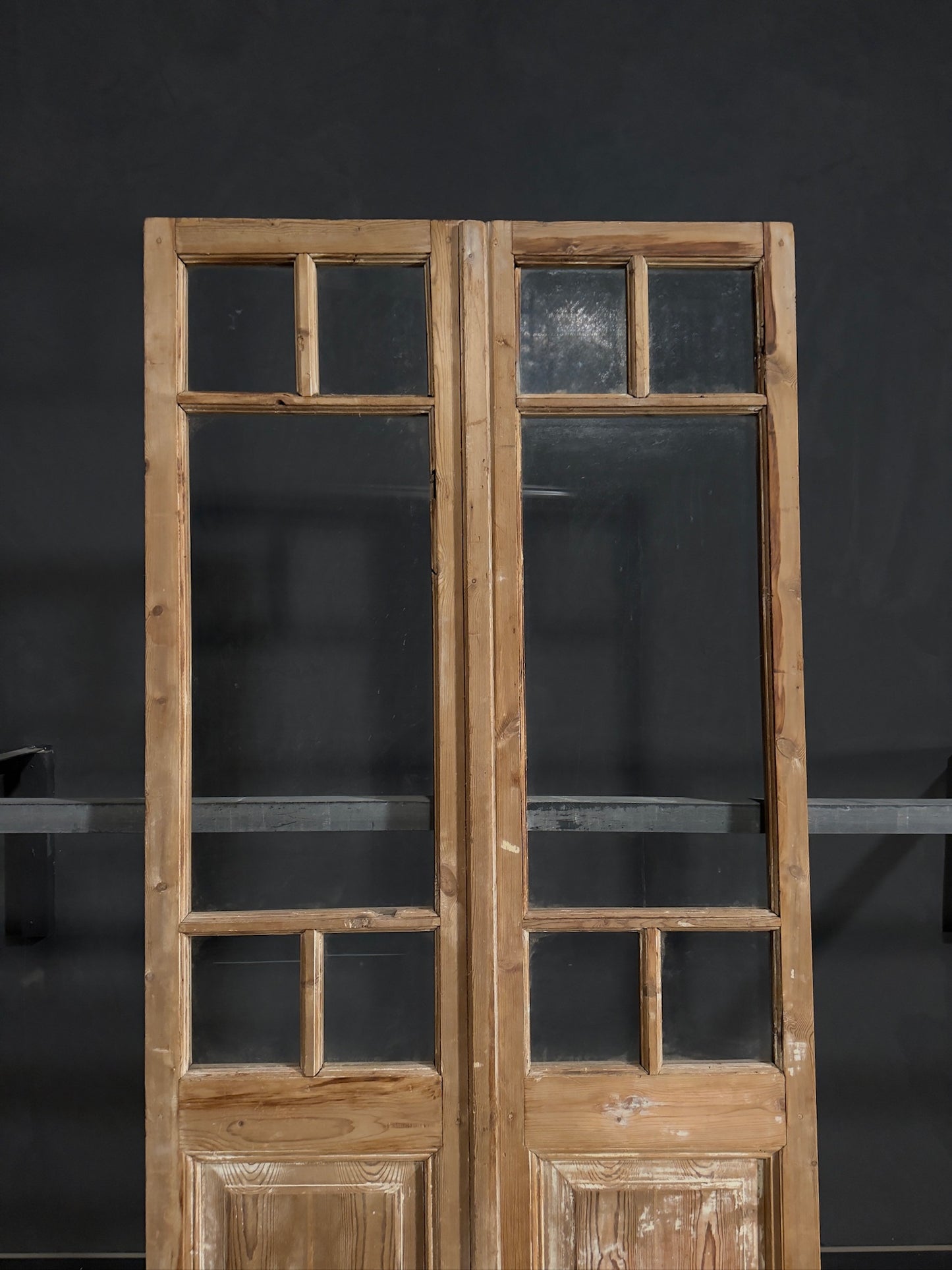 Antique Glass 4 Lite French Doors - 42.5x98.5 - N371
