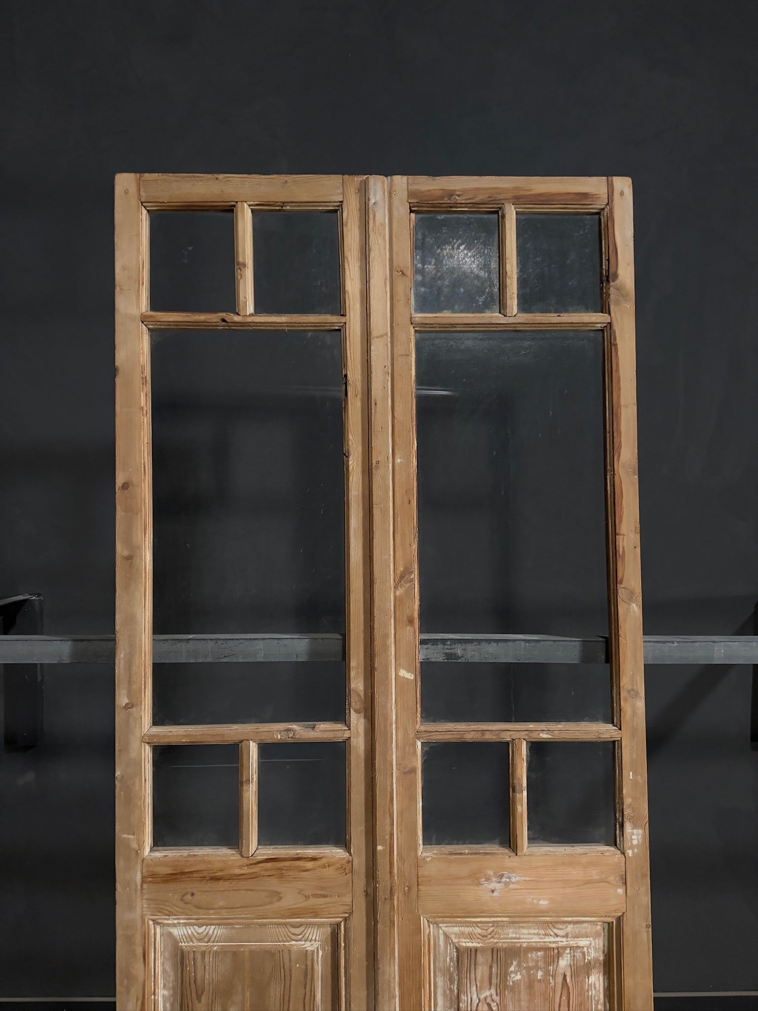 Antique Glass 4 Lite French Doors - 42.5x98.5 - N371