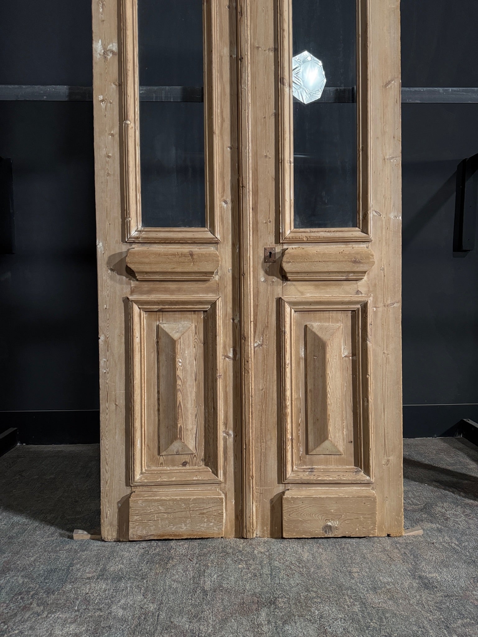 Antique Glass 1 Lite French Doors - 40x94.25 - N106