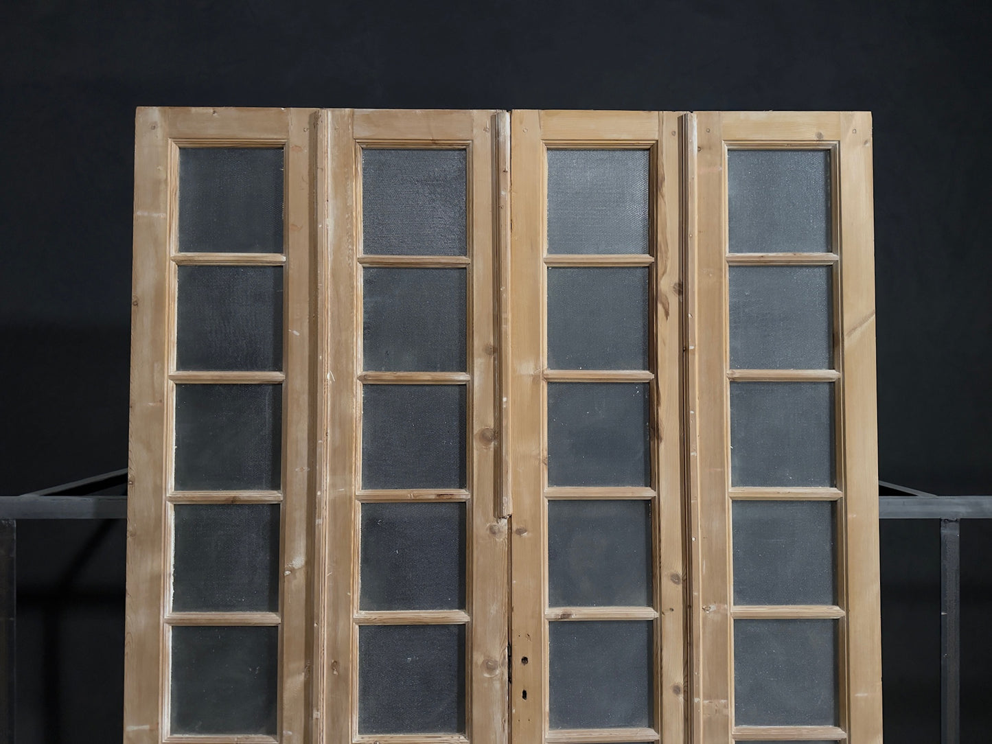 Antique Obscured Glass 8 Lite Bi-Fold Doors - 75x99.5 - N388