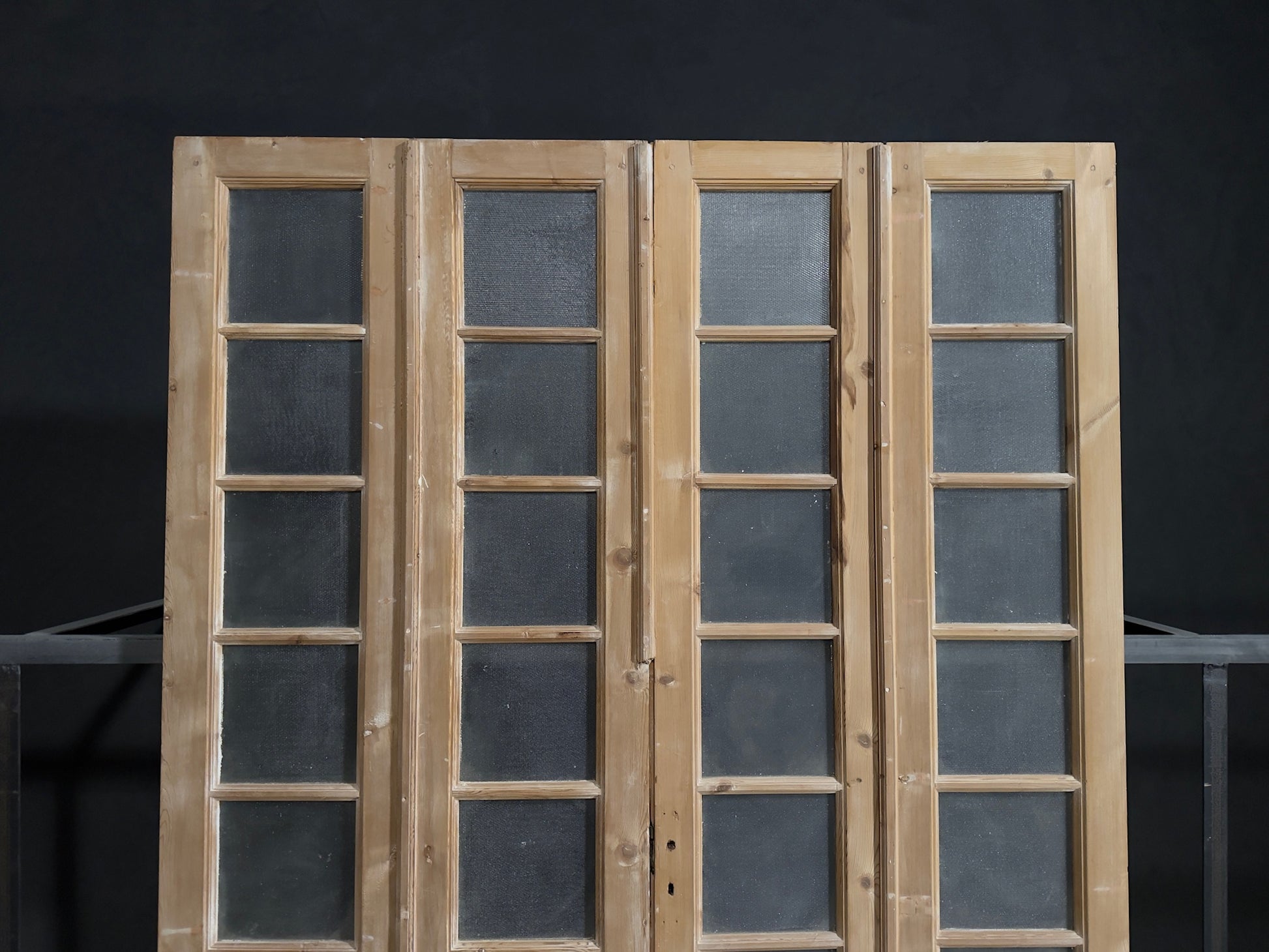 Antique Obscured Glass 8 Lite Bi-Fold Doors - 75x99.5 - N388