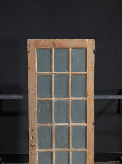 Antique Glass 15 Lite Single Door - 32.25x87 - N363