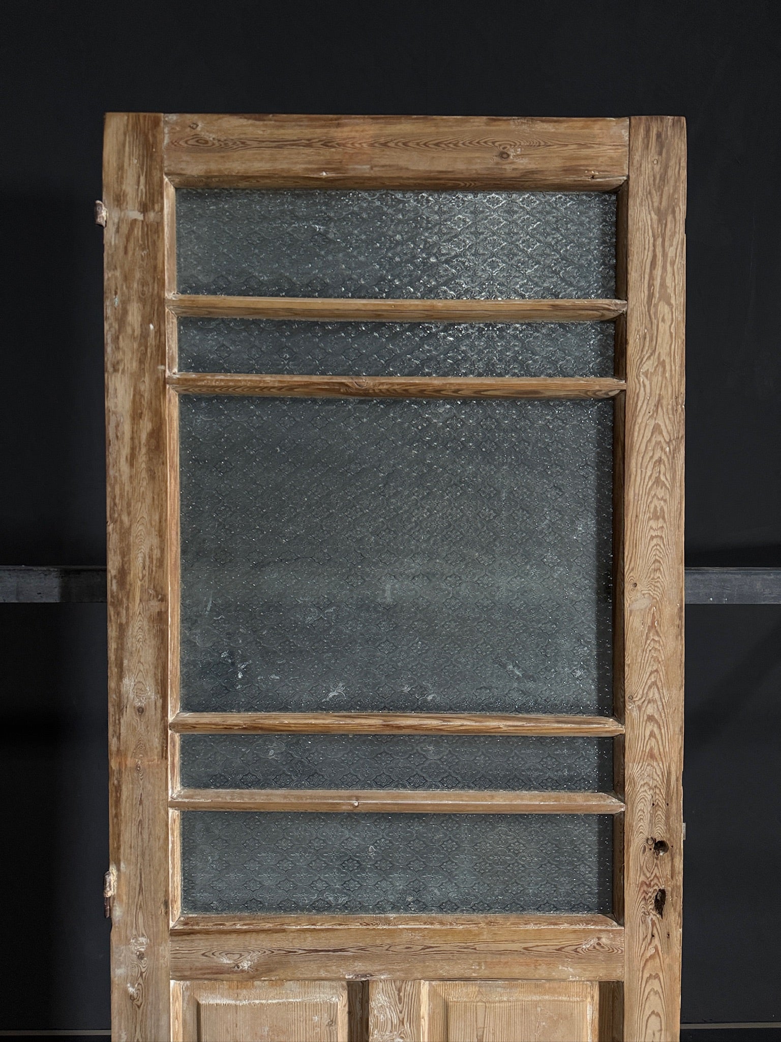 Antique Obscured Glass Single Door - 32.5x84.5 - N466
