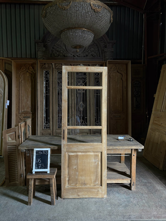 Single Antique Glass Door - 28x80.5 - L73