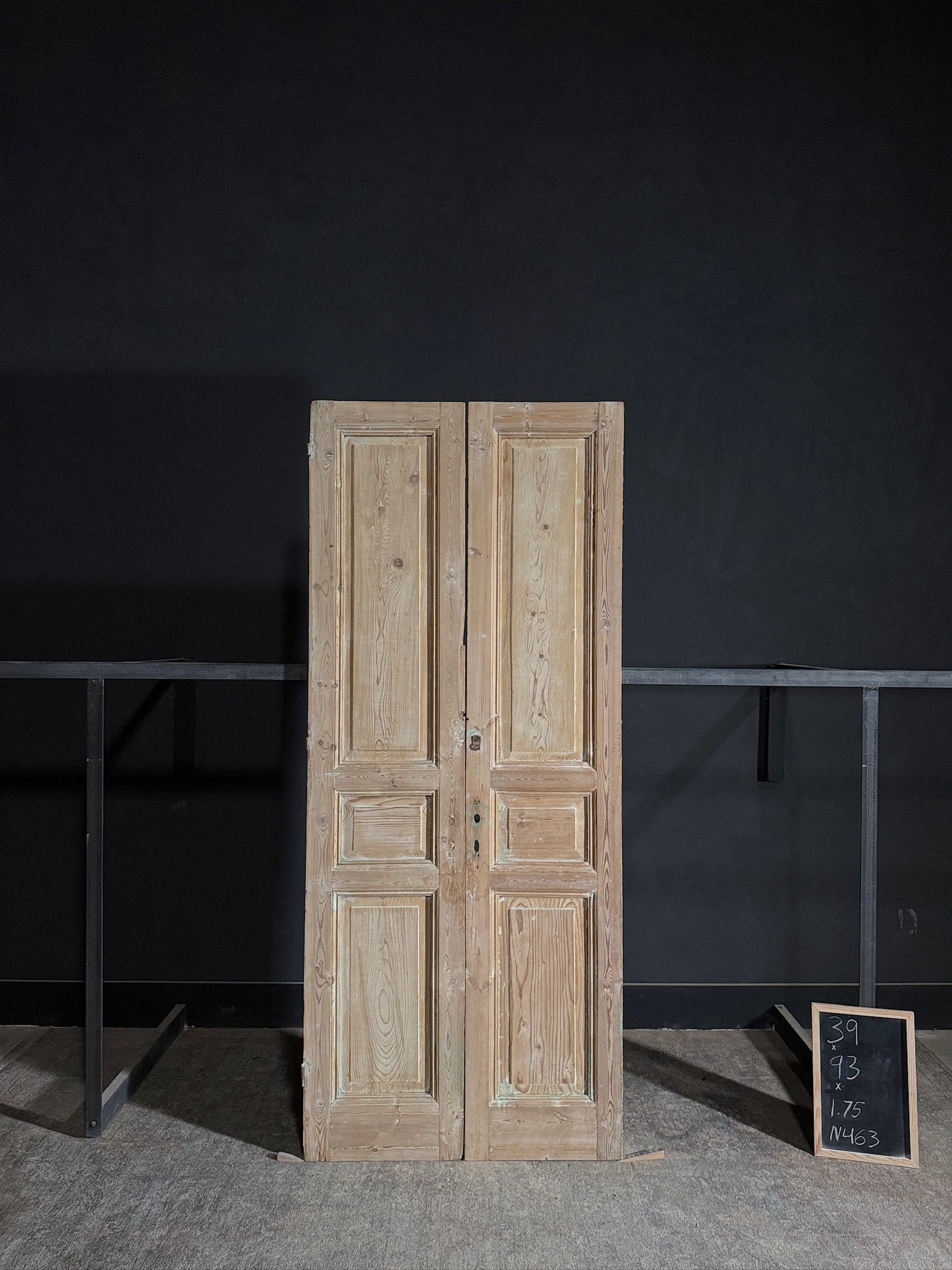 Antique Solid Double Doors - 39x93 - N463